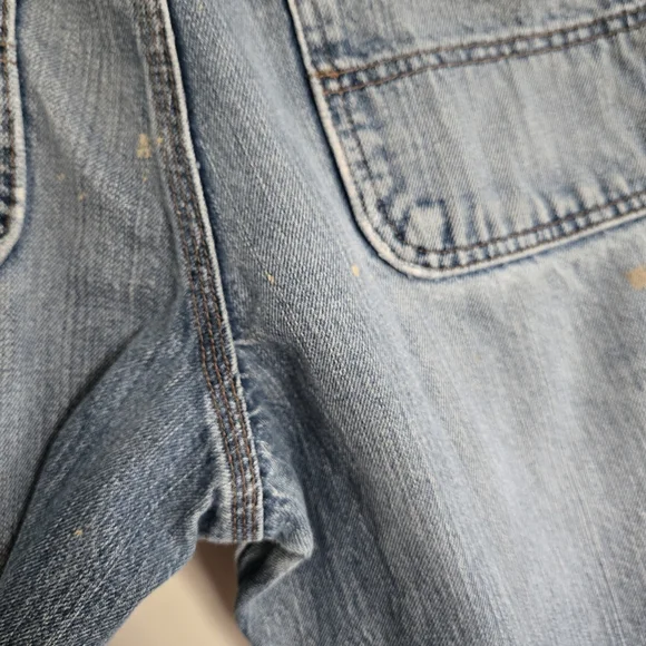 Carhartt Blue Denim Jeans Men's 32 with Paint Splatter - Picture 7 of 11